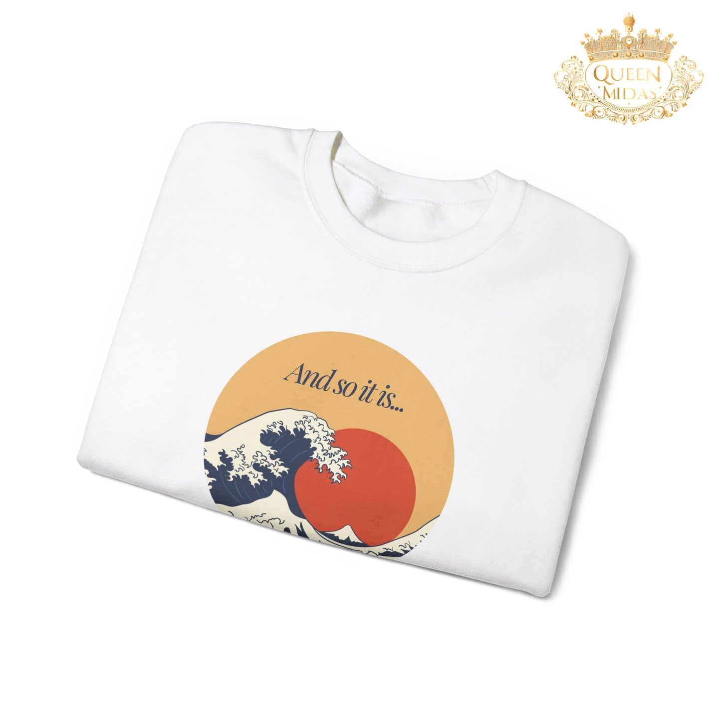 And so it is Ocean Wave Graphic Sweatshirt