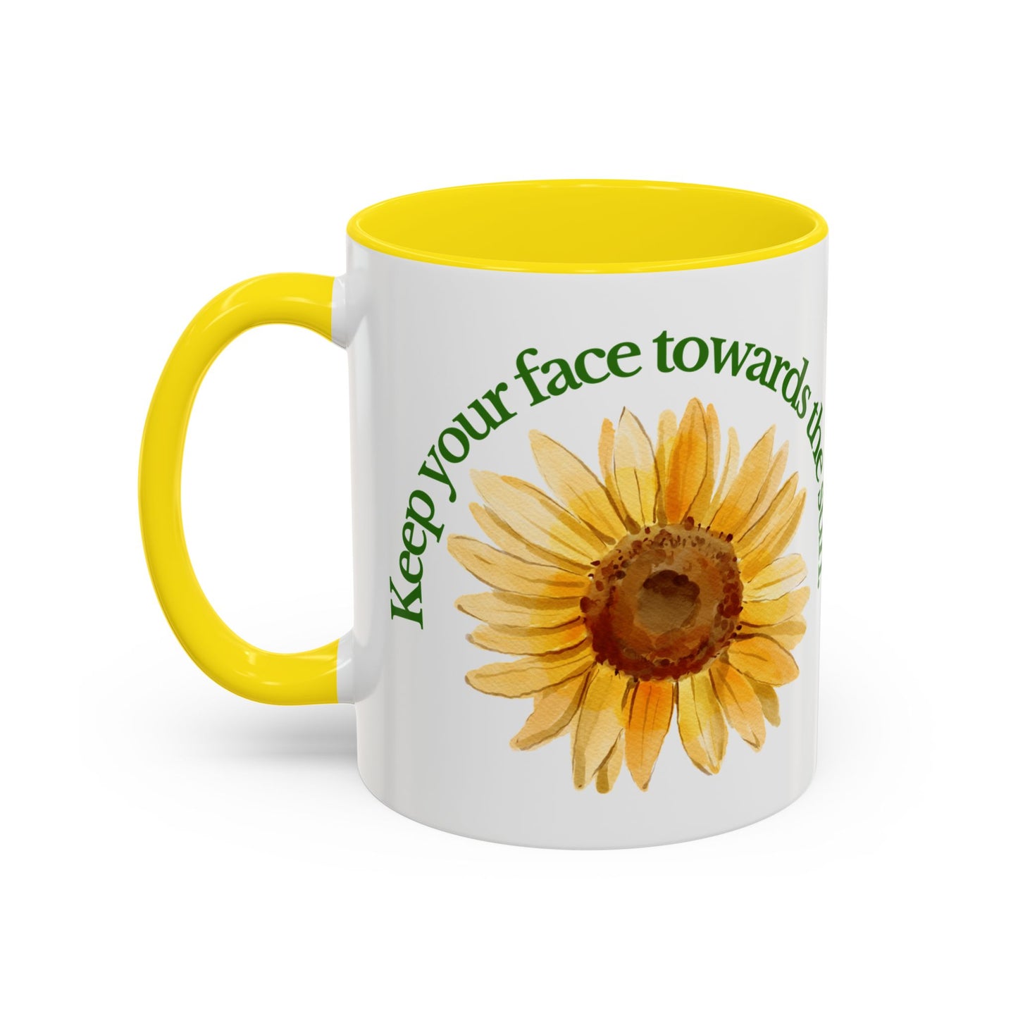 Inspirational Sunflower Coffee Mug, Motivational Gift, Nature Lover's Mug, Cute Coffee Cup, Positive Vibes, Unique Gift for Her