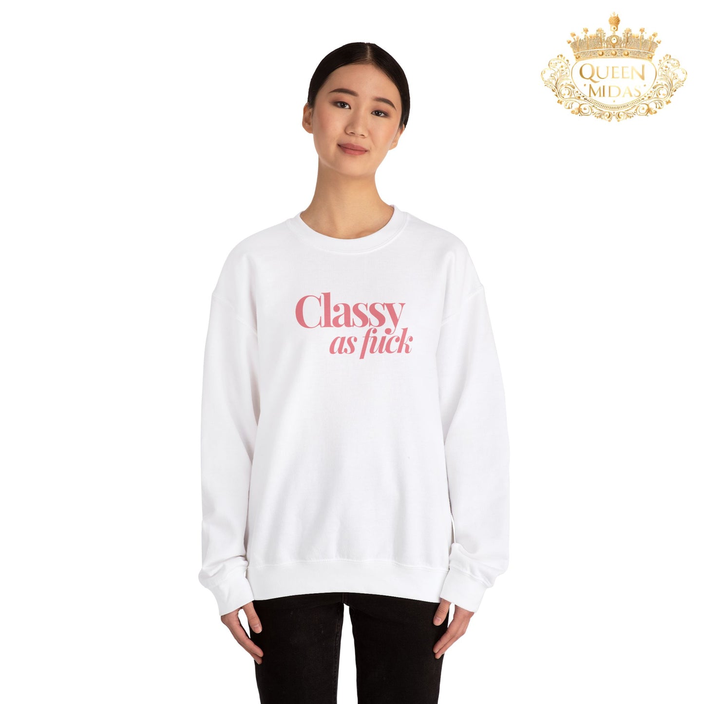 Pink Classy as F*** Unisex Sweatshirt