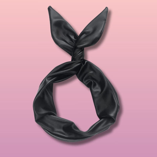 Black Pleather Wire Headband