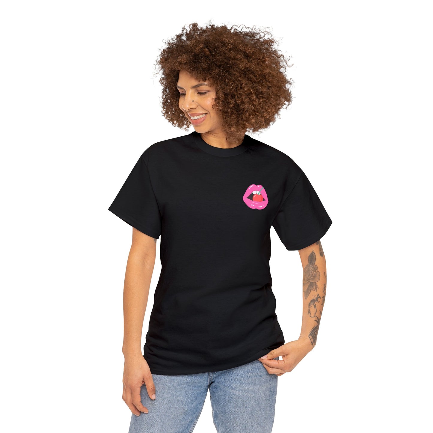 Pink Cherry T-shirt by Queen Midas
