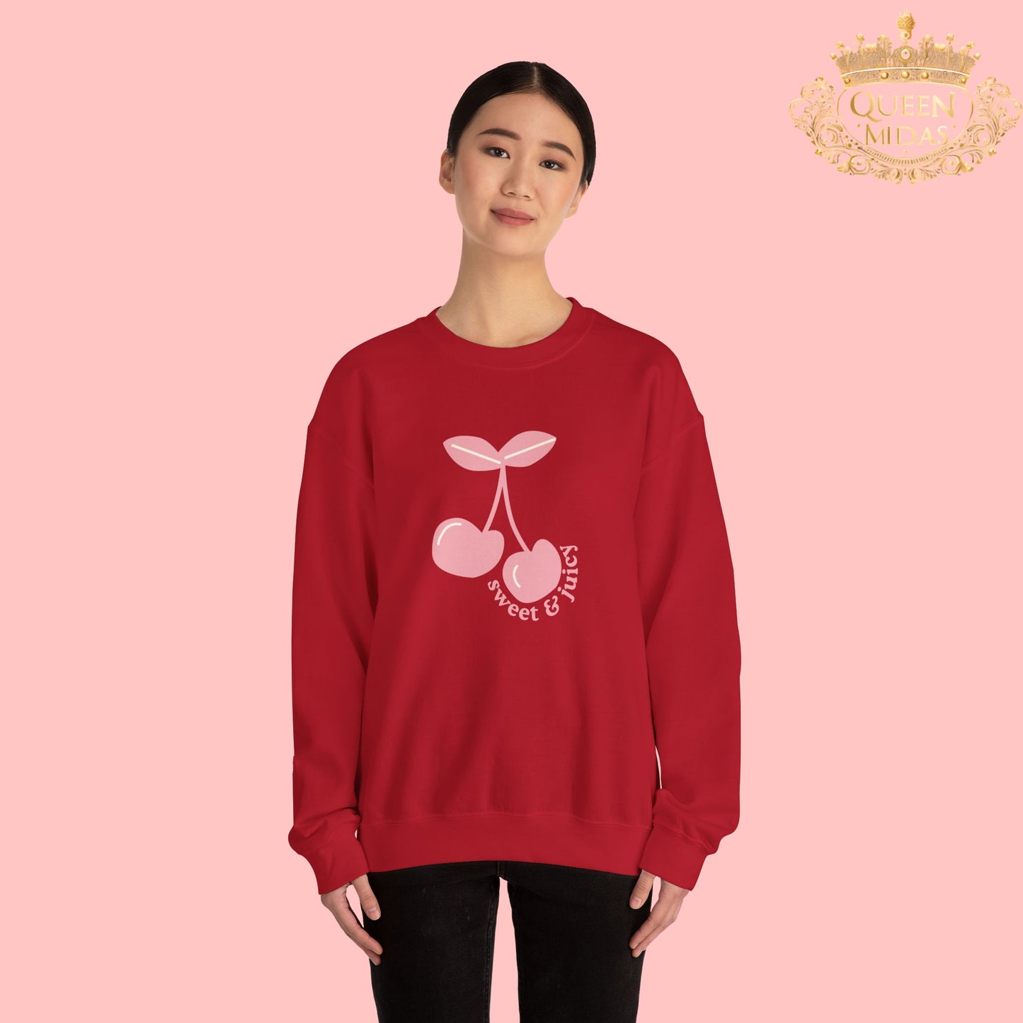 Sweet and Juicy Cherry Oversized Sweatshirt