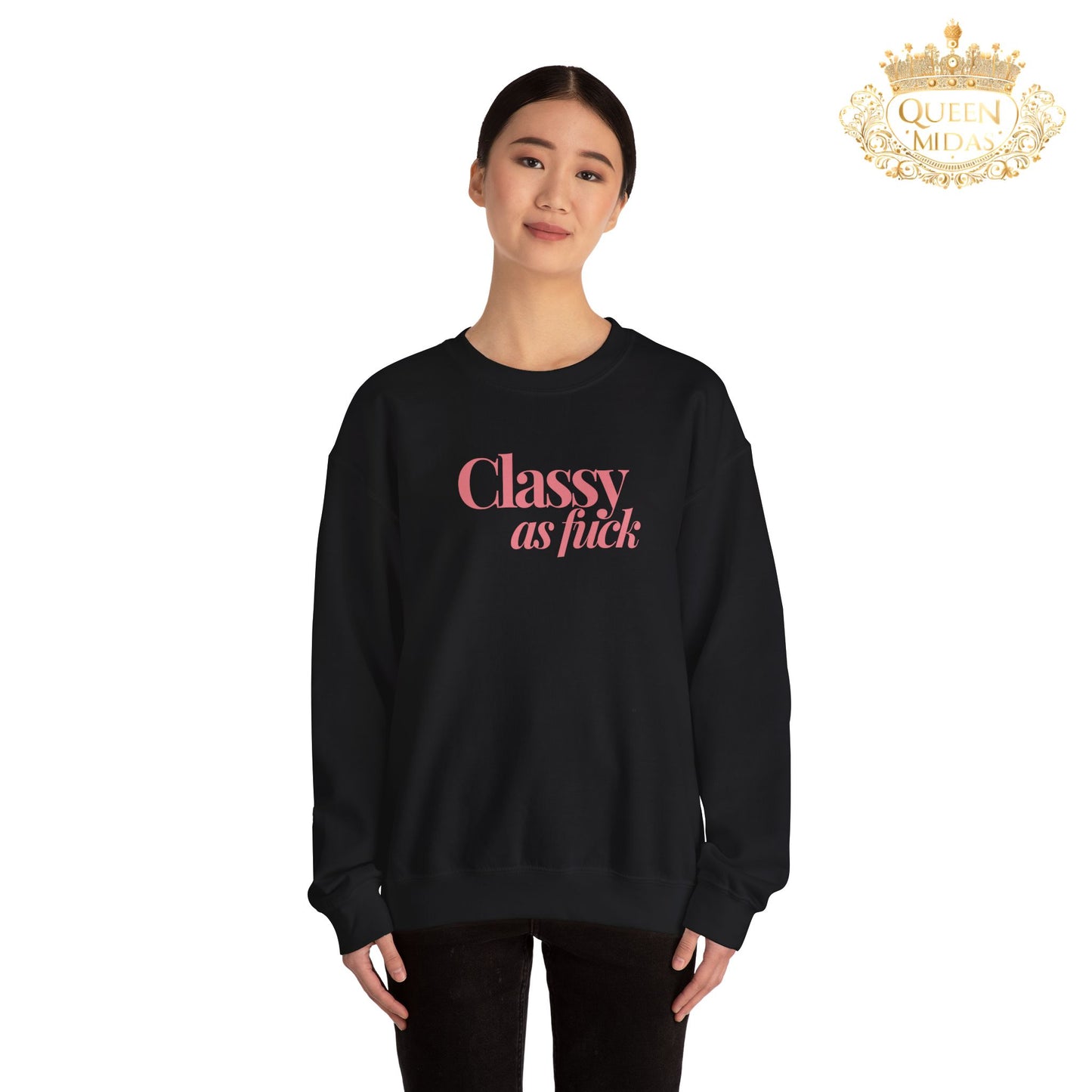 Pink Classy as F*** Unisex Sweatshirt