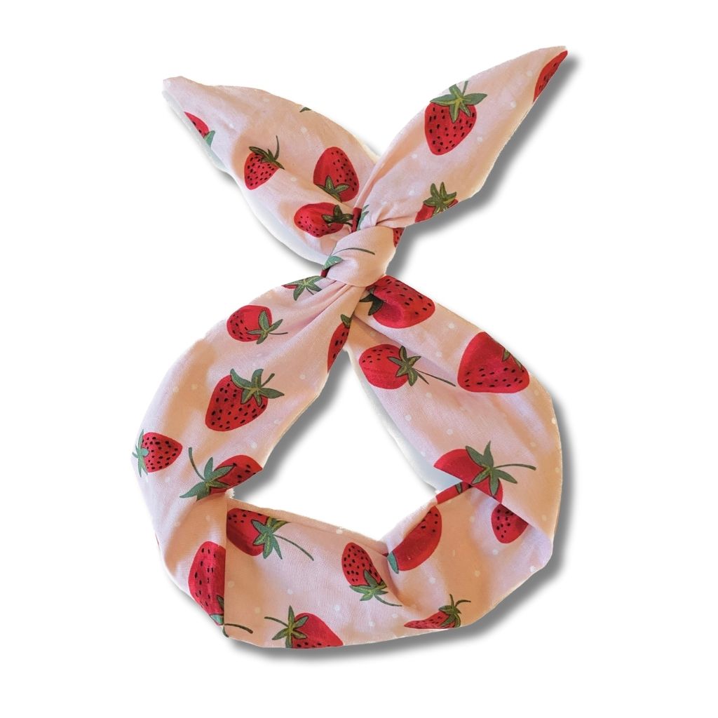 strawberry wire headband