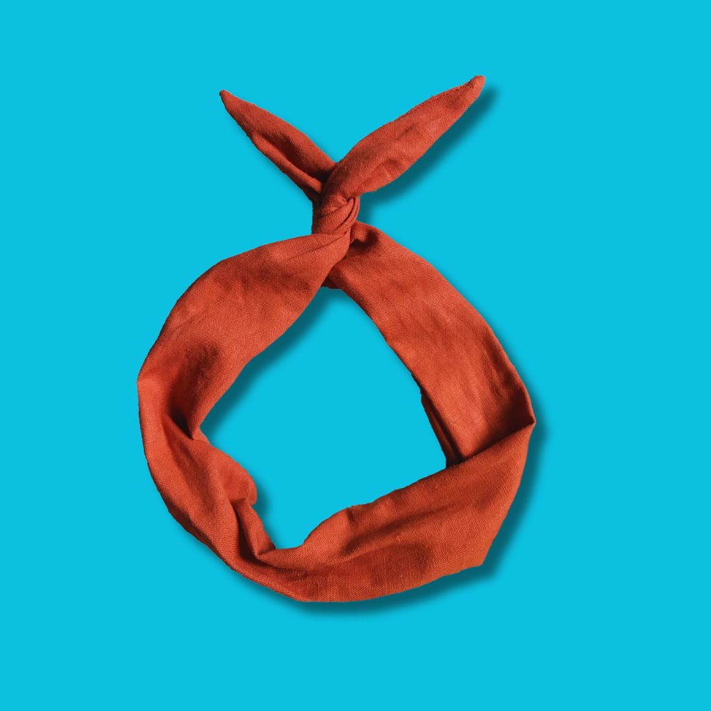 Rust Linen Wire Headband