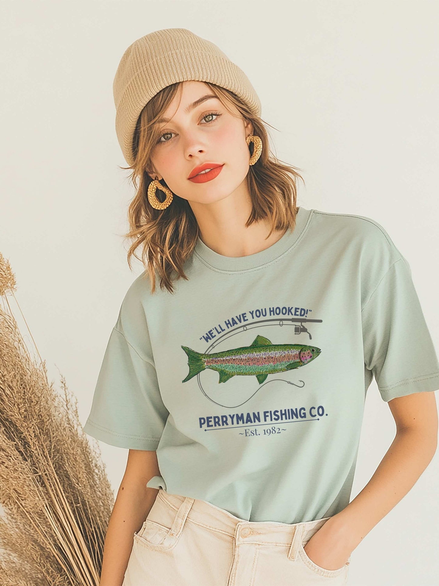 We'll have you hooked! Fishing Theme Unisex Shirt