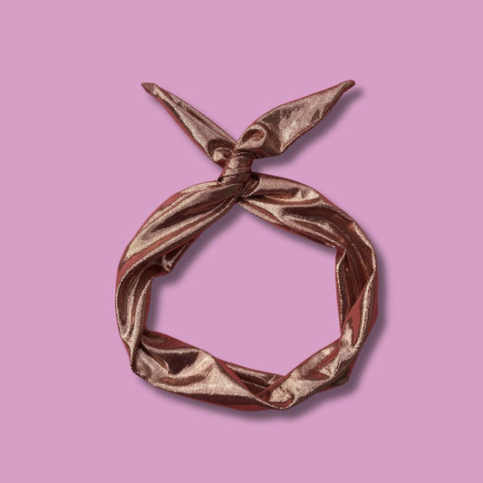 Rose Gold Shimmer Wire Headband