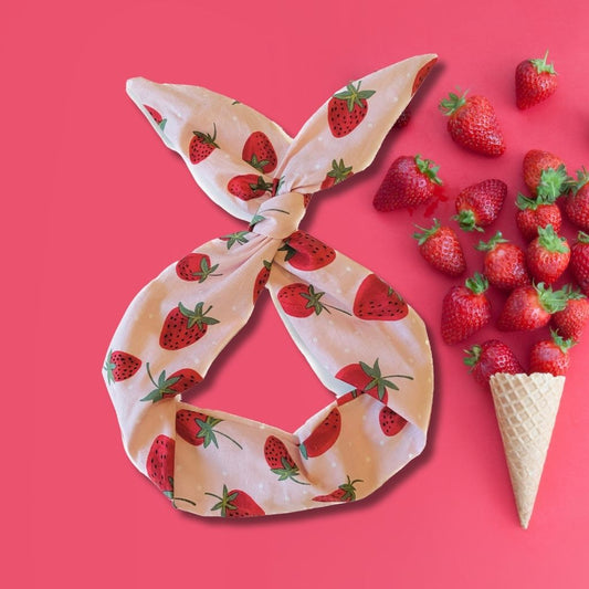 strawberry wire headband