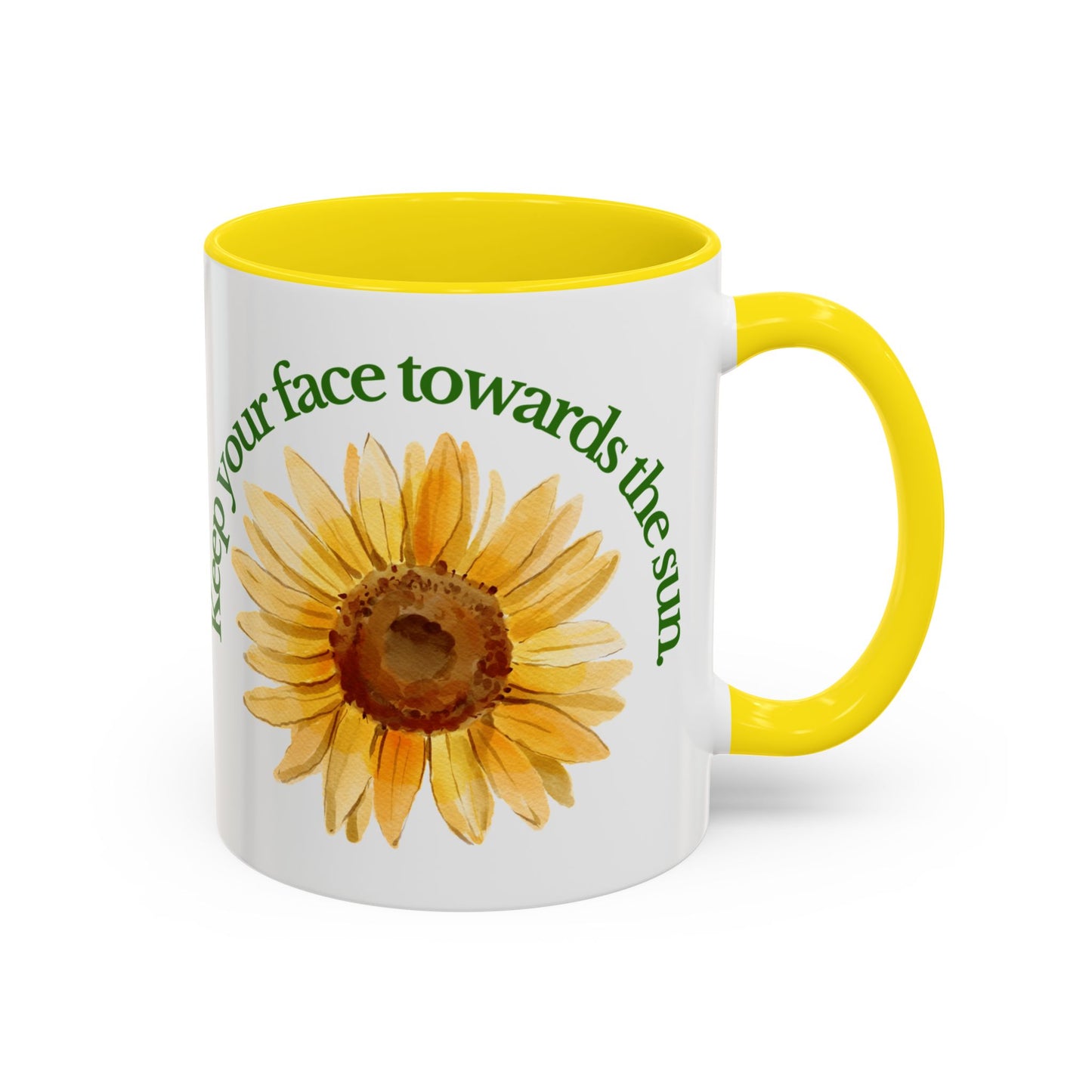 Inspirational Sunflower Coffee Mug, Motivational Gift, Nature Lover's Mug, Cute Coffee Cup, Positive Vibes, Unique Gift for Her