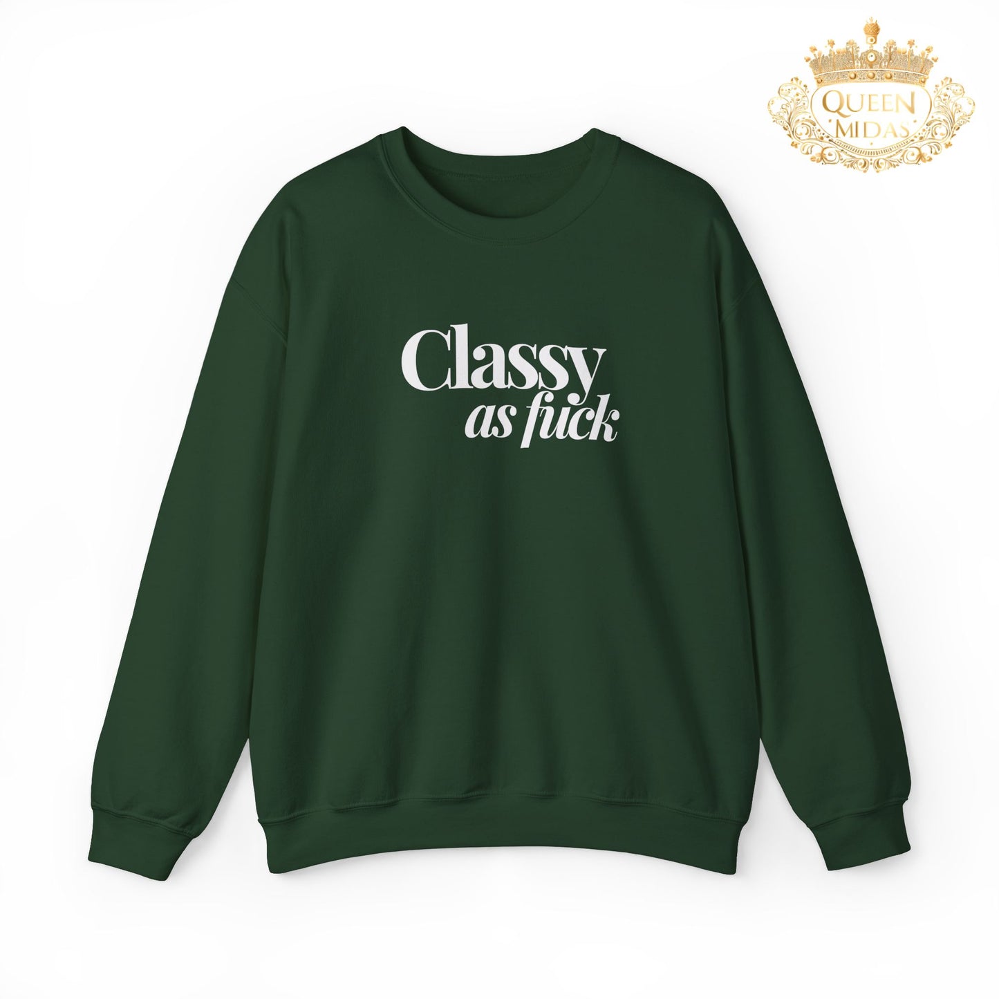 White Classy as F*** Unisex Sweatshirt