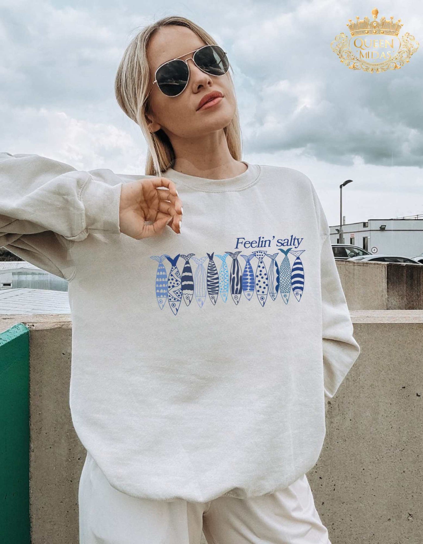 Feelin' Salty Sardine Unisex Sweatshirt