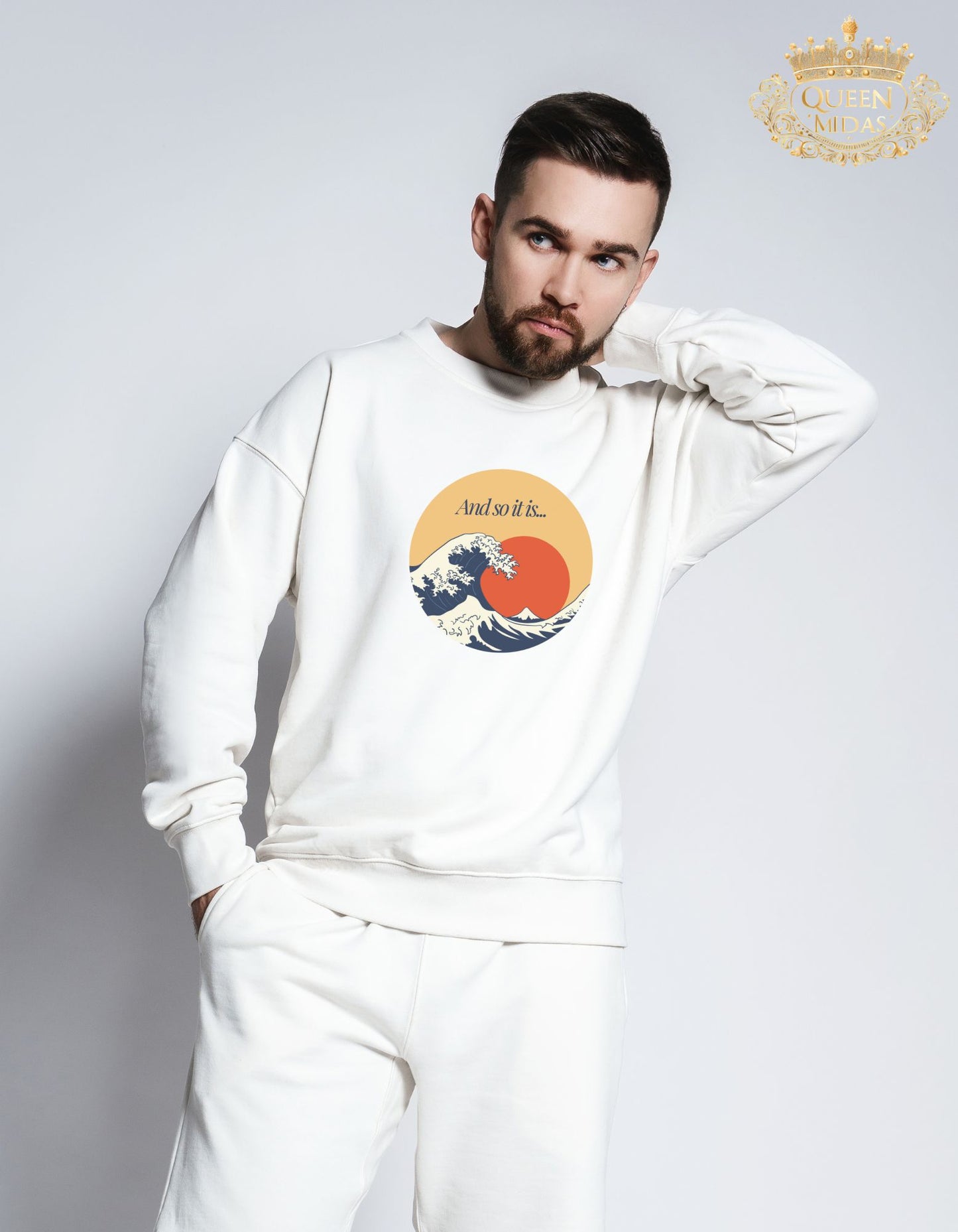 And so it is Ocean Wave Graphic Sweatshirt