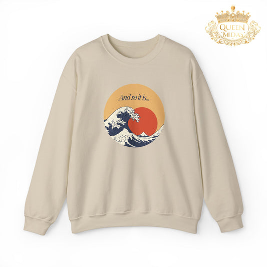 And so it is Ocean Wave Graphic Sweatshirt