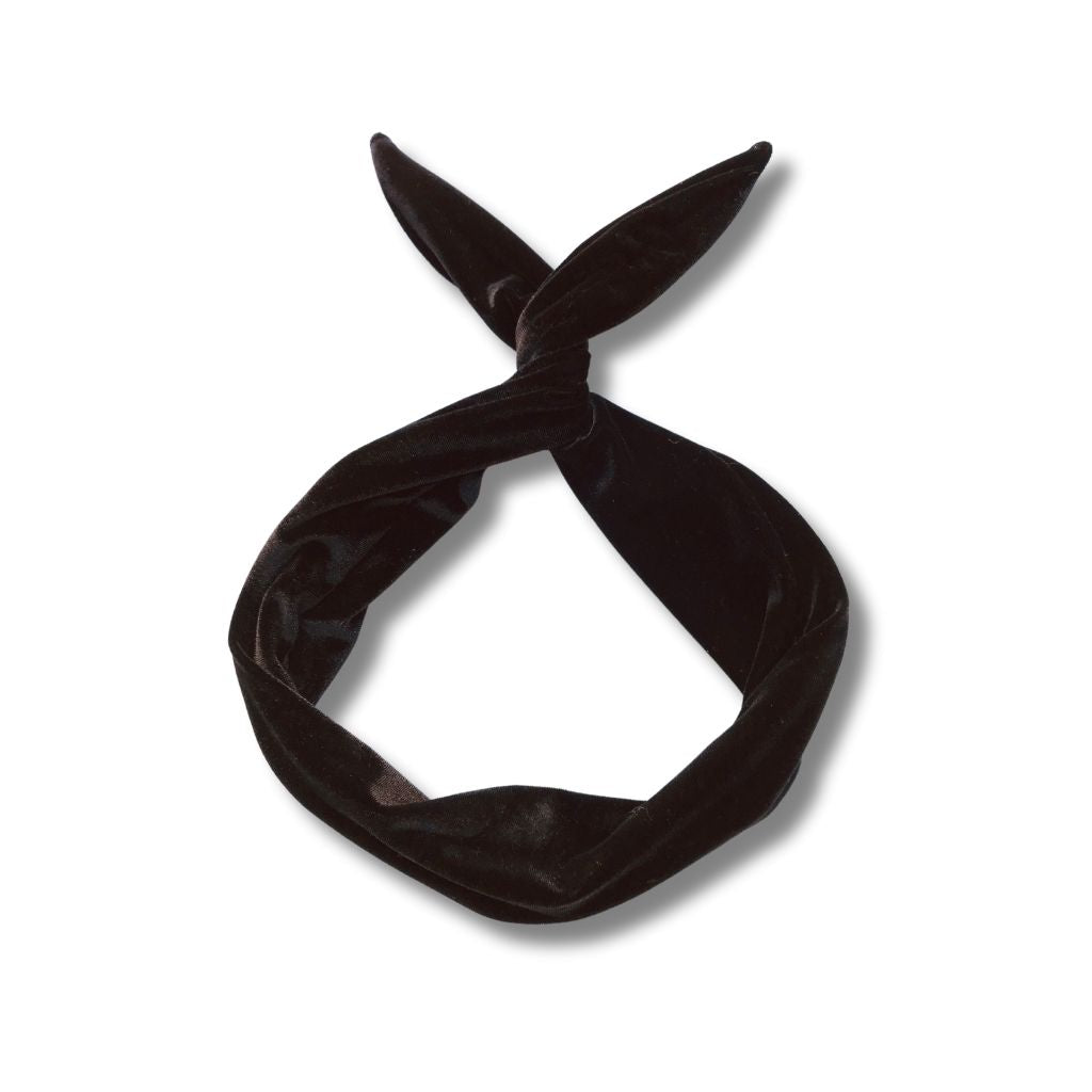 black velvet headband