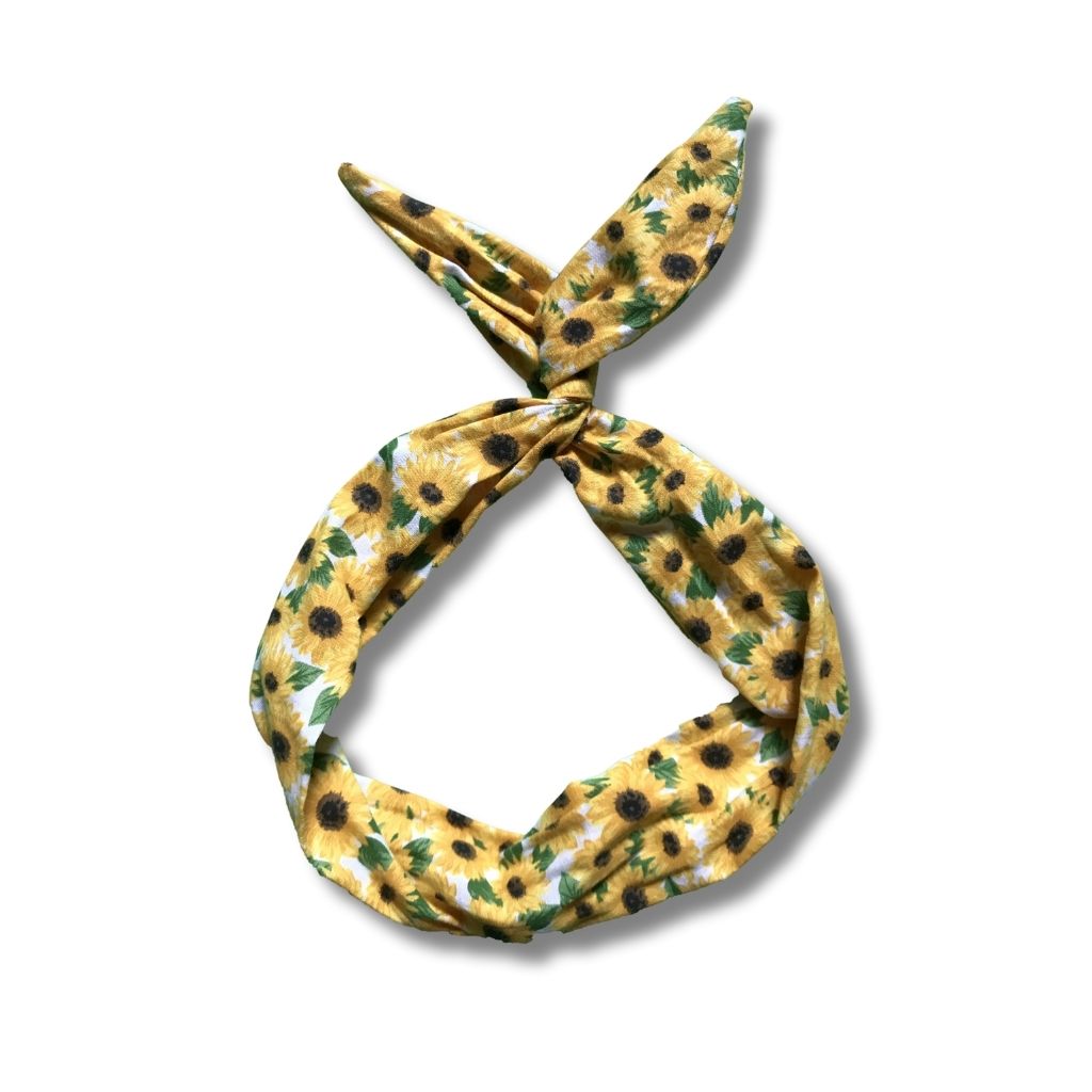sunflower print headband