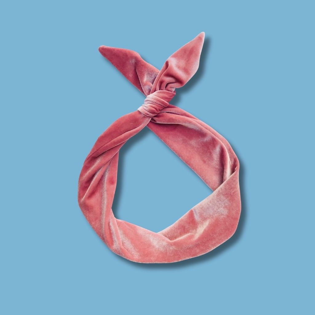 Blush Velvet Wire Headband