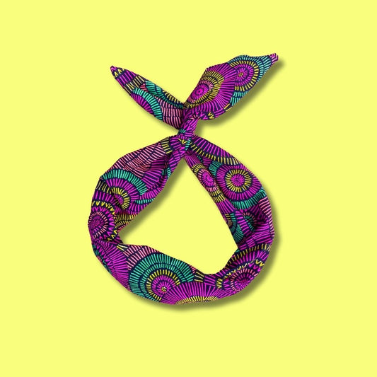 Neon Circles Wire Headband