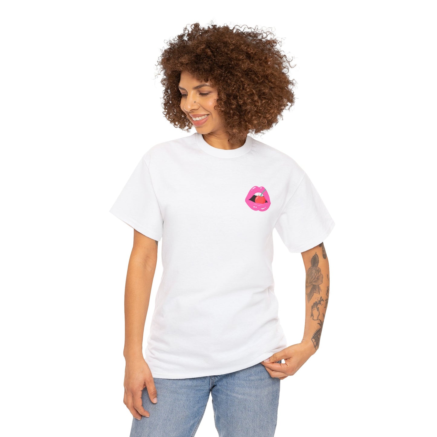 Pink Cherry T-shirt by Queen Midas