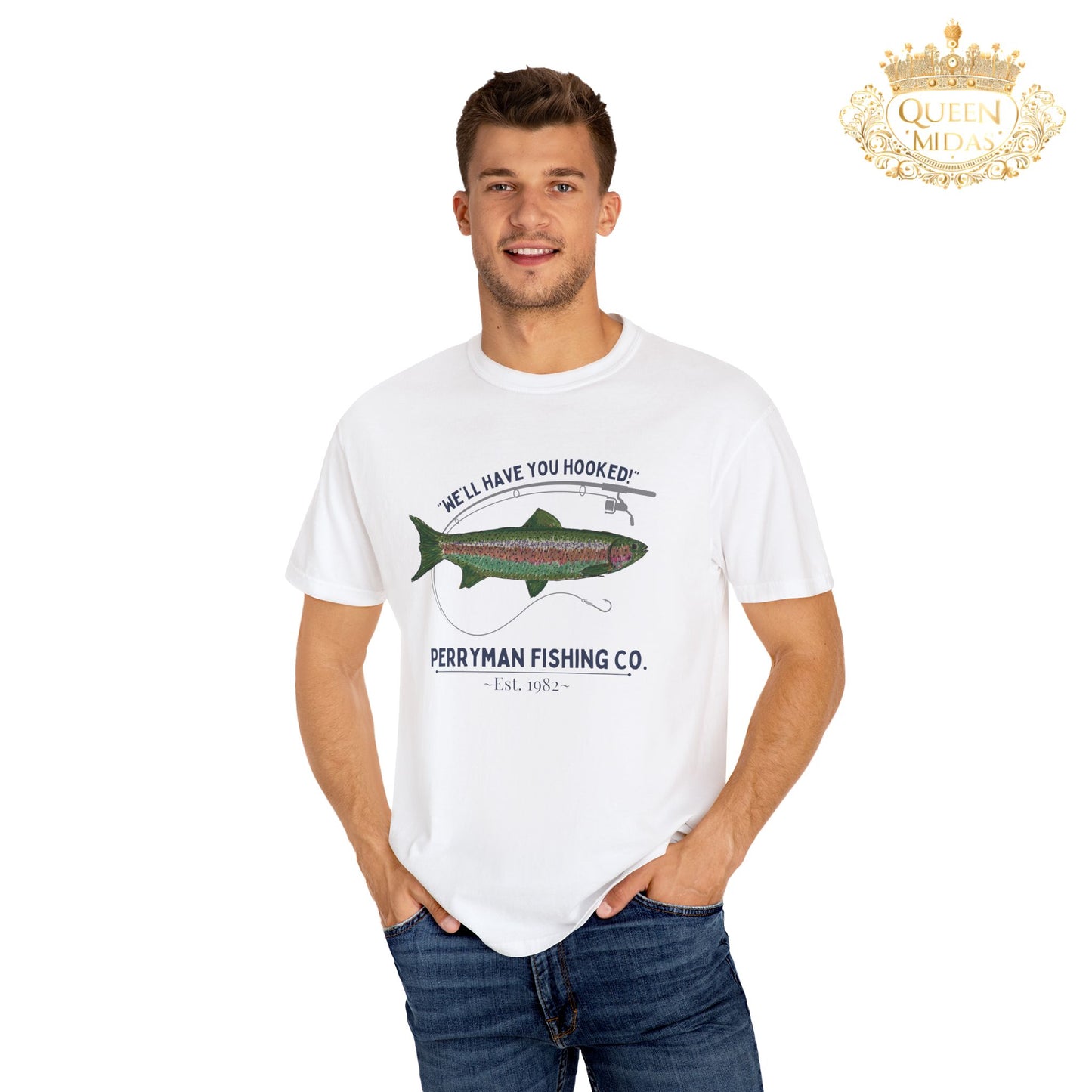 We'll have you hooked! Fishing Theme Unisex Shirt