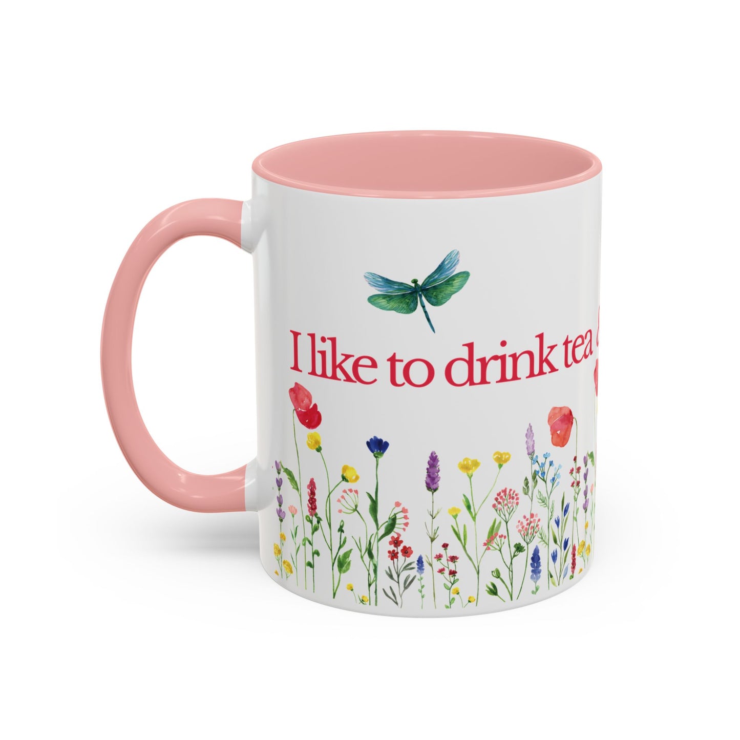 Tea and Garden Coffee Mug, Motivational Gift, Nature Lover's Mug, Cute Coffee Cup, Positive Vibes, Unique Gift for Her
