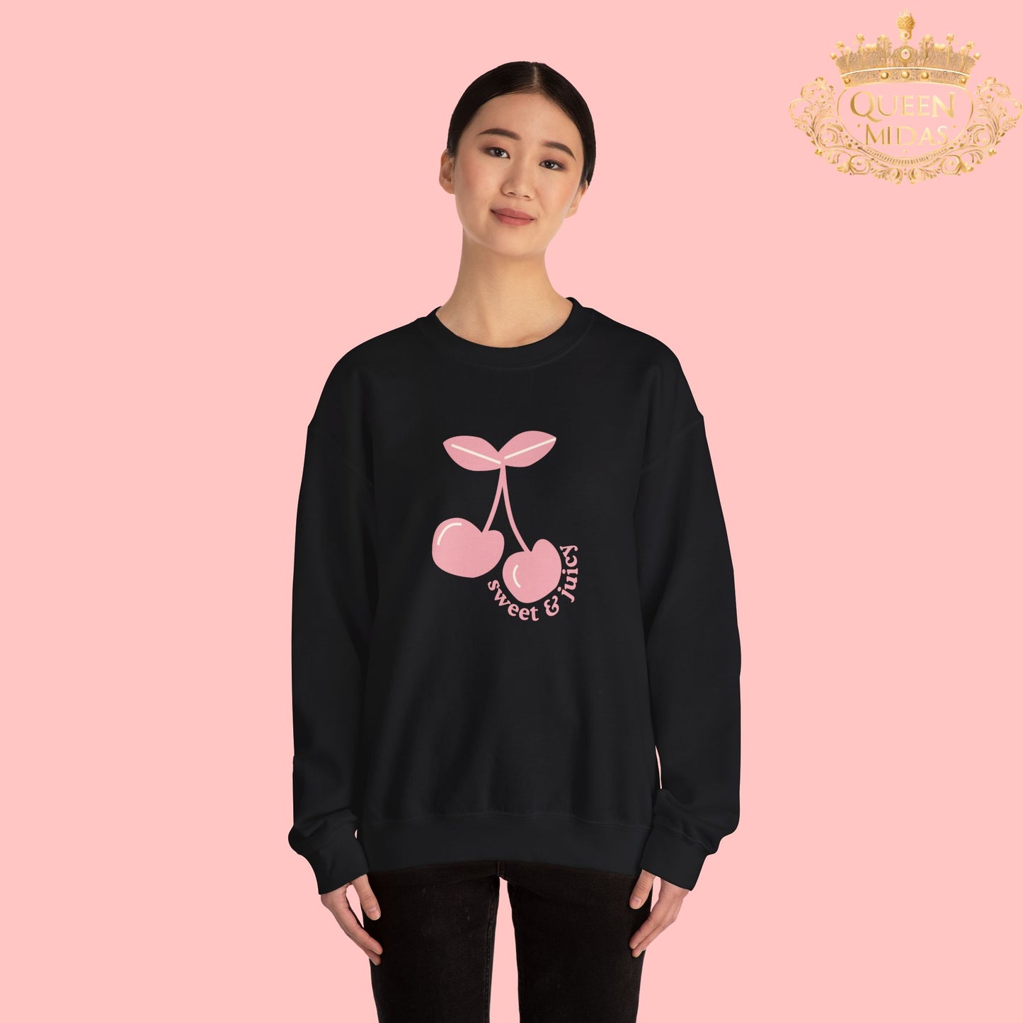 Sweet and Juicy Cherry Oversized Sweatshirt