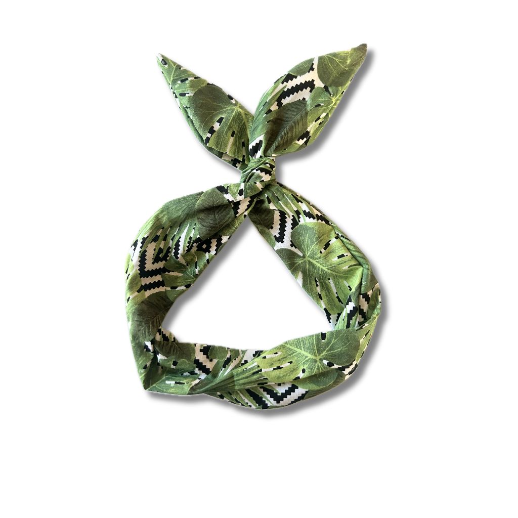 monstera palm headband