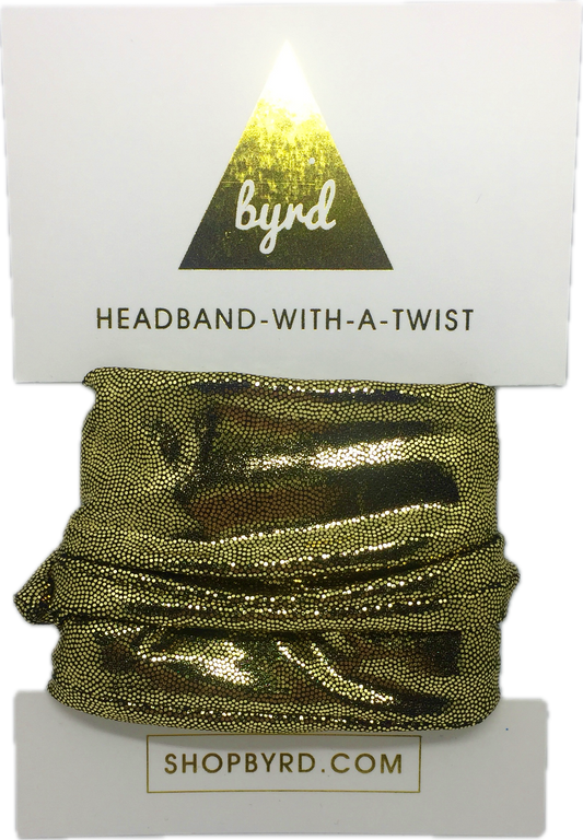 Gold Shimmer Wire Headband