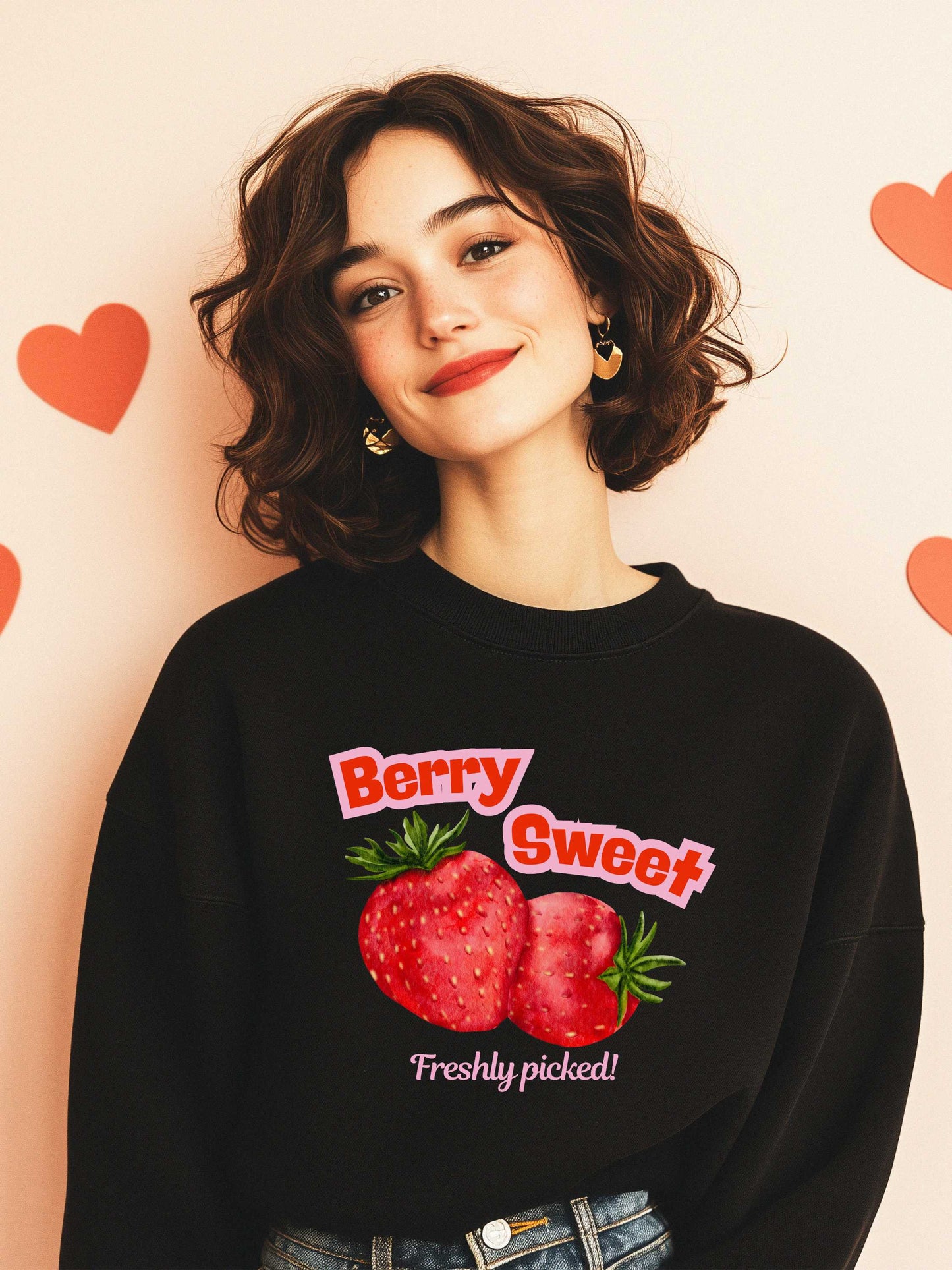 Berry Sweet Strawberry Sweatshirt