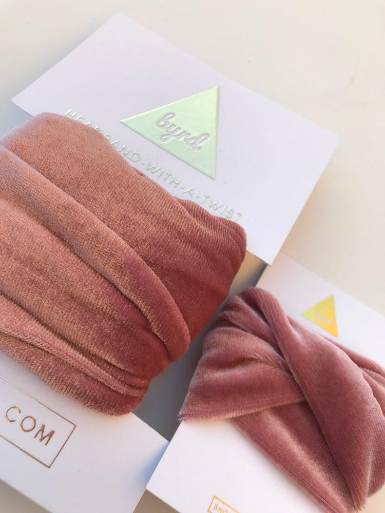 Blush Velvet Wire Headband