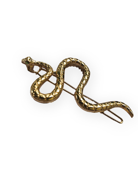 Gold Snake Hair Clip