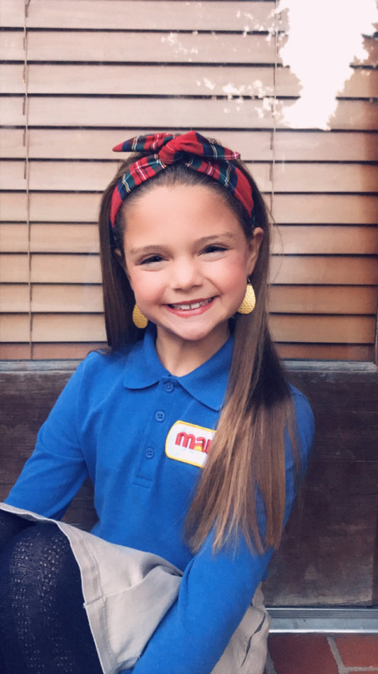 Mayo Plaid Wire Headband