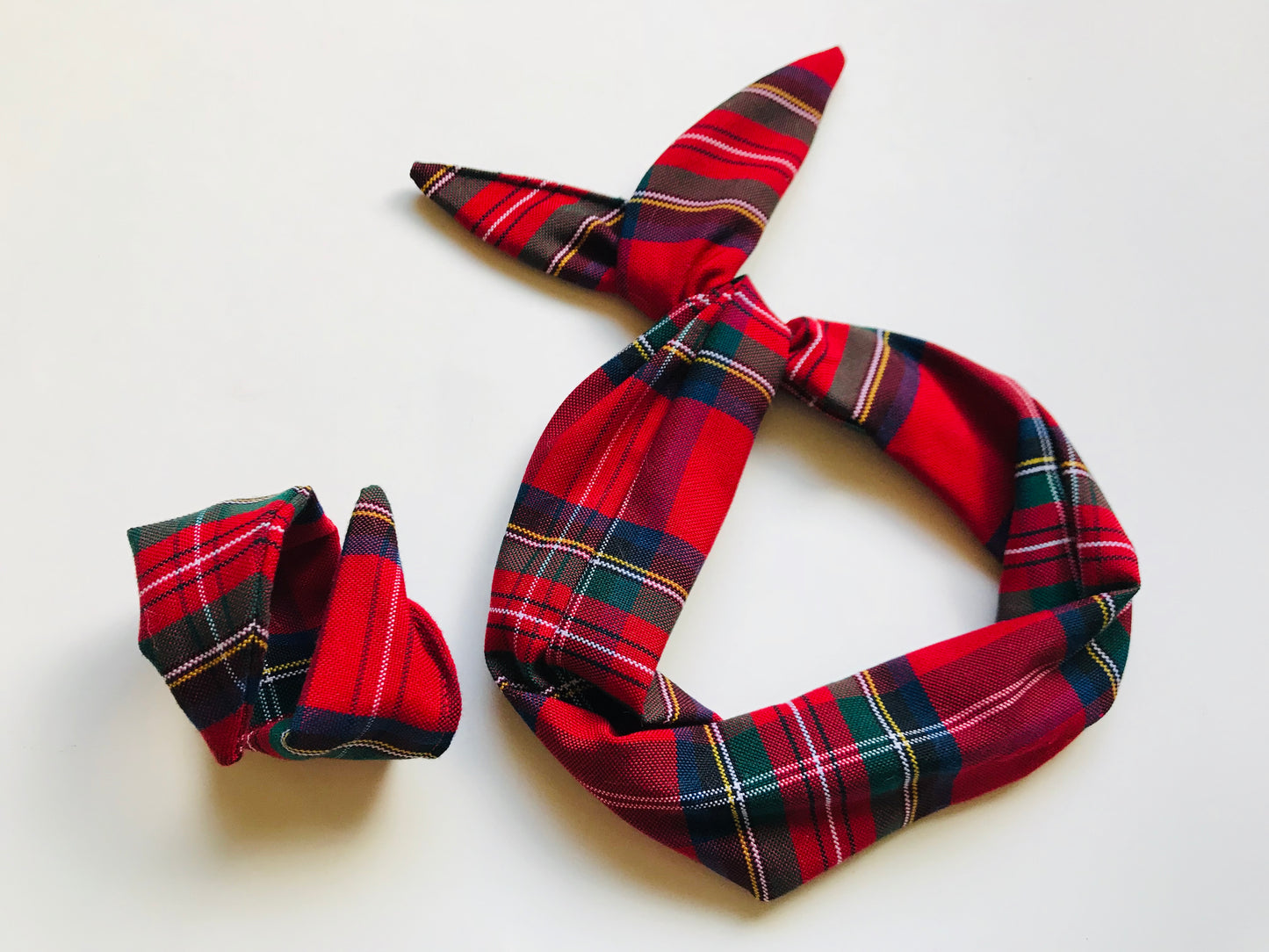 Mayo Plaid Wire Headband