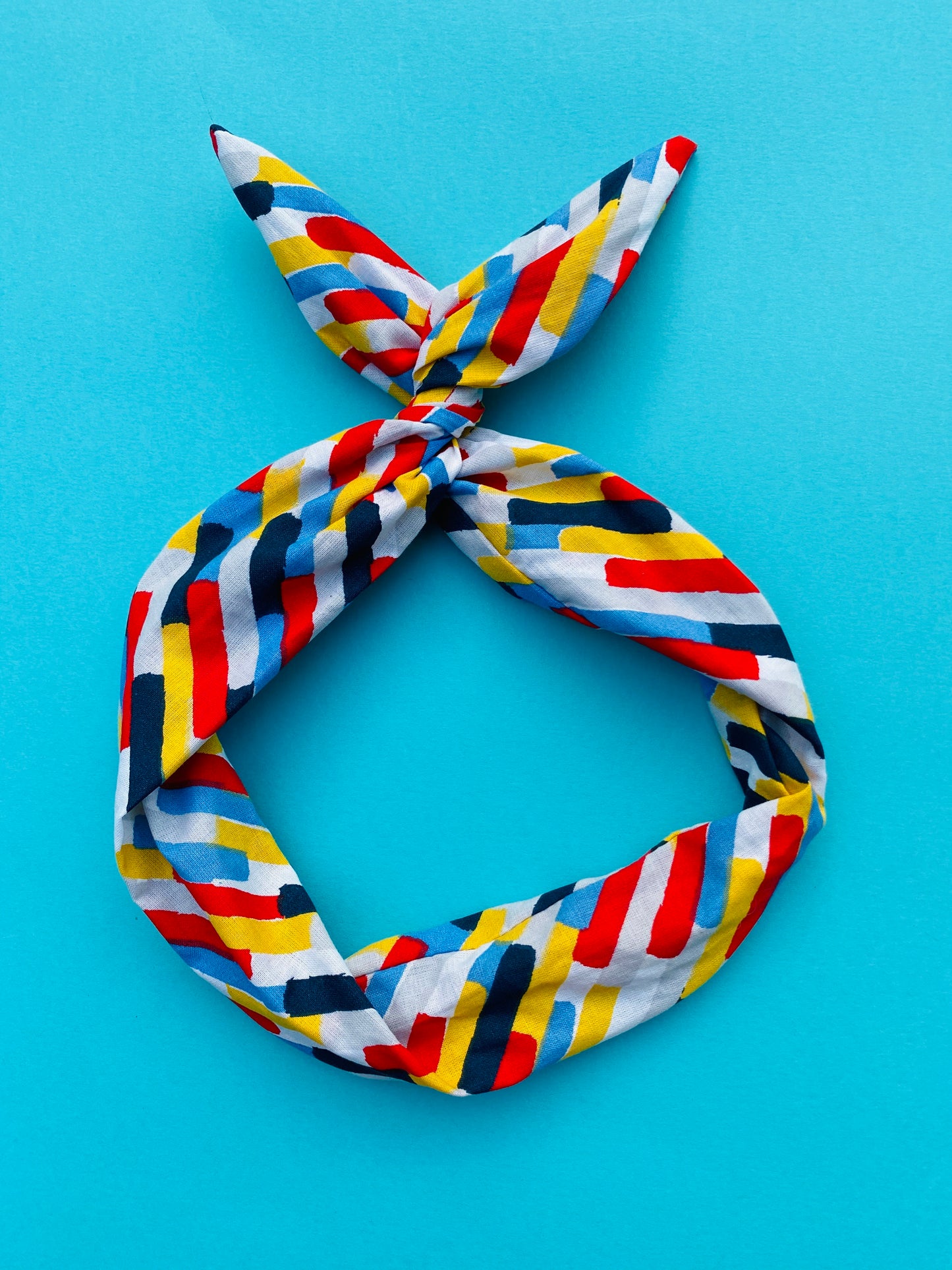 Primary Color Lines Wire Headband