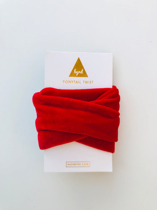 Velvet Ponytail Twists