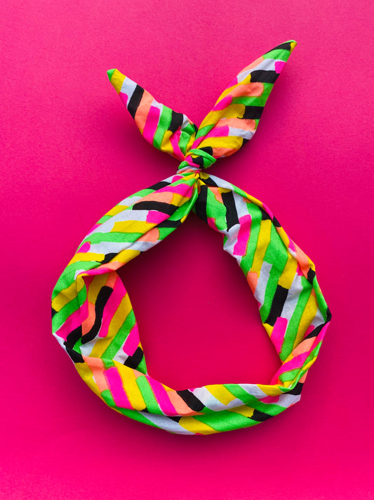 Neon Lines Wire Headband