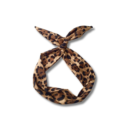 leopard print wire headband