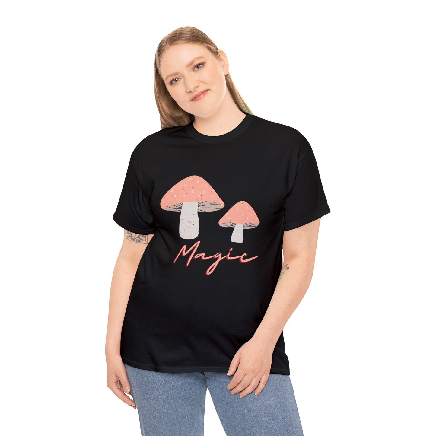 Magical Mushrooms Tshirt by Queen Midas
