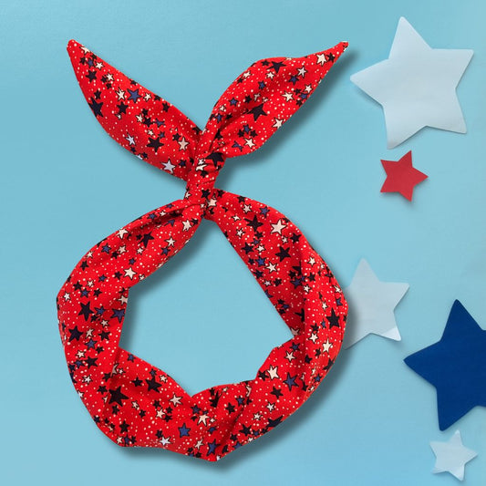 Red, White and Blue Stars Wire Headband