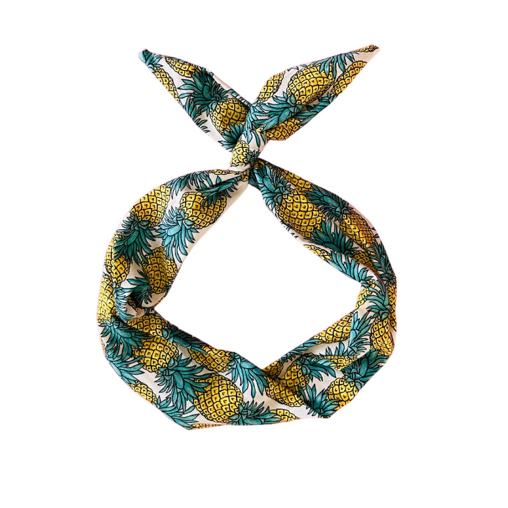 Pineapple Print Wire Headband