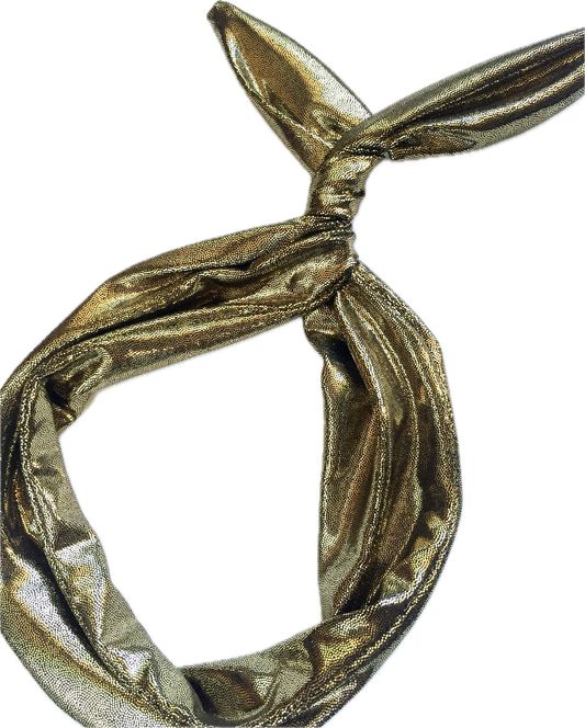 Gold Shimmer Wire Headband