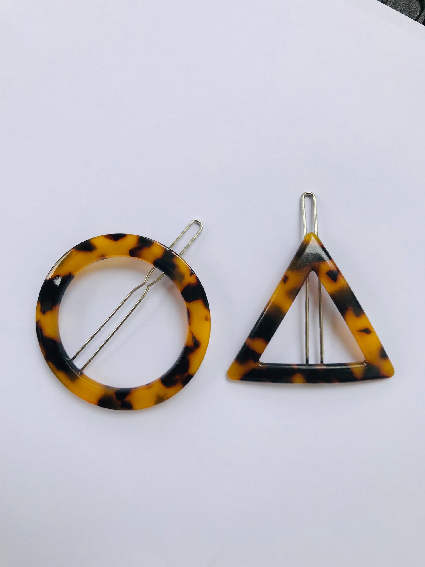Torti Hair Clips, Triangle, Circle and Barette