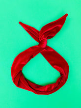 Load image into Gallery viewer, Red Velvet Wire Headband
