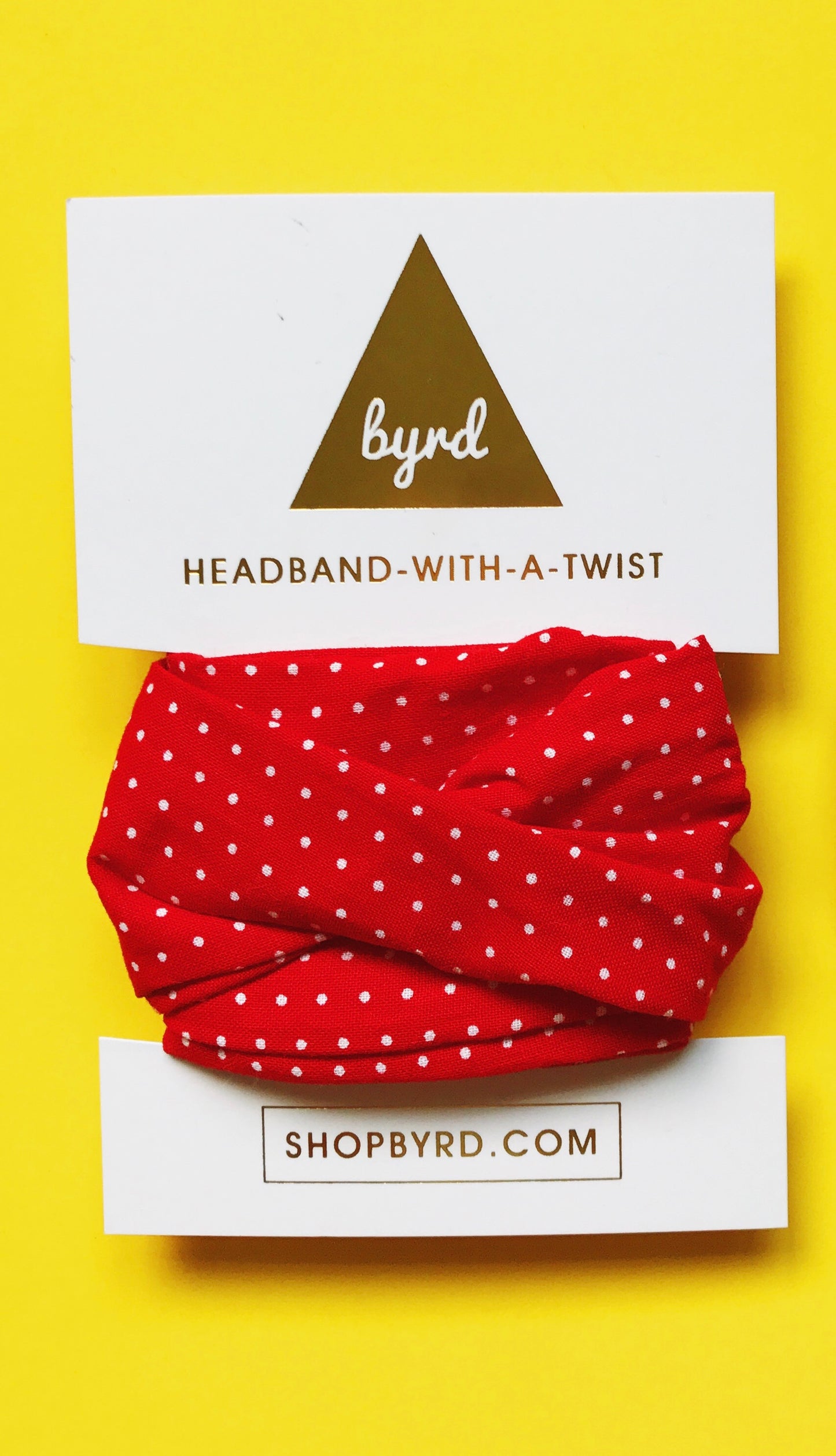 Red and White Polka Dot Wire Headband